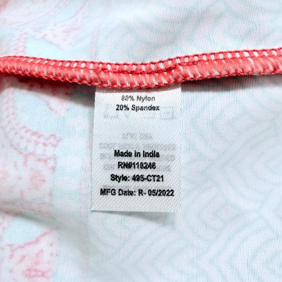 Cabana Life Coral Tides nylon & spandex shift cover up dress, size Medium - Picture 8 of 9